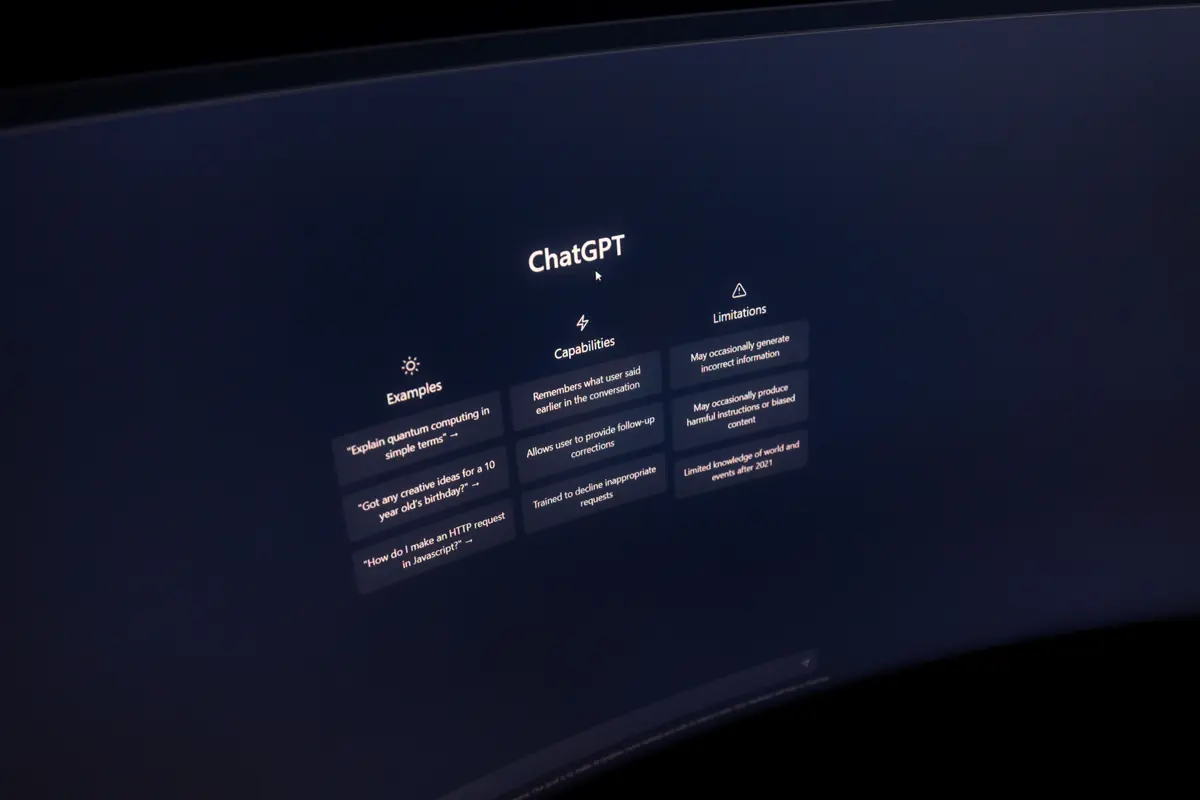 An AI training session
